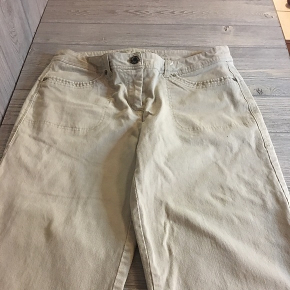 Lole Tan Corduroy Capris Size 10 - Picture 2 of 7